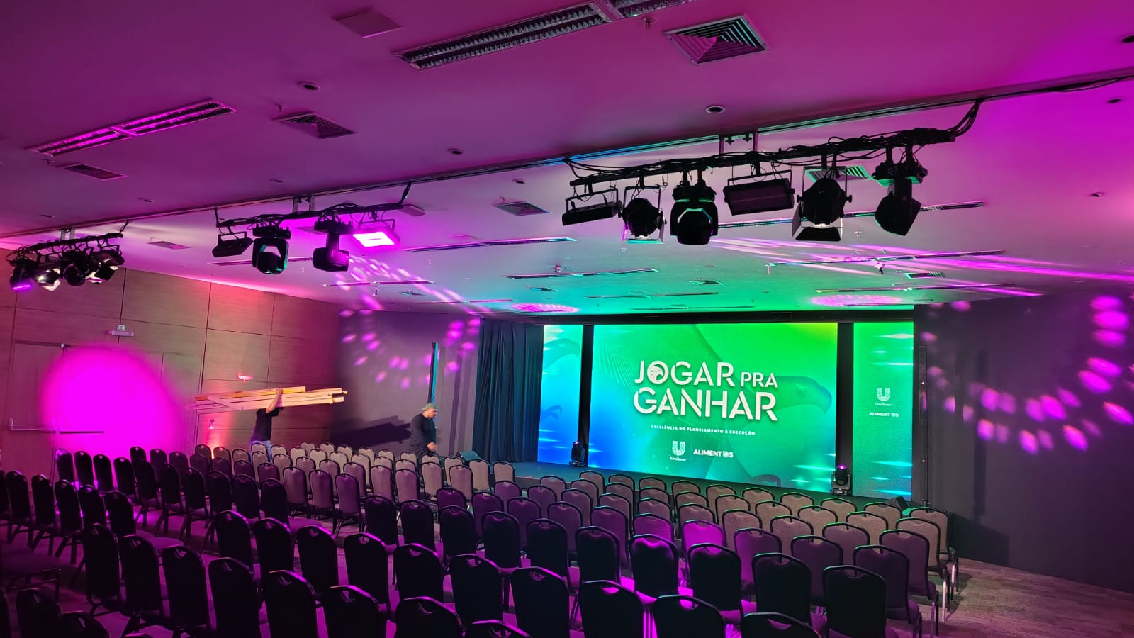 Iluminação em evento