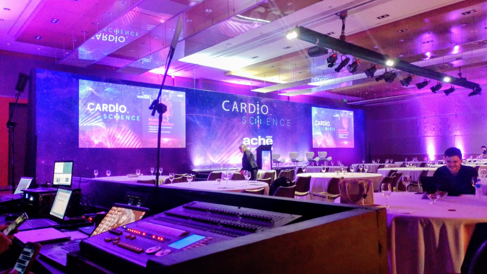 Sonorização em evento
